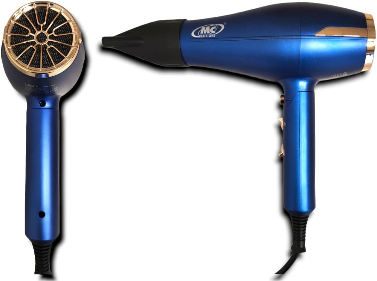 Hairdryer Mc HD-2600 Professional Hairdryer AC Motor 2 Speeds 3 Temperatures Power 2200W 2 Nozzles Included