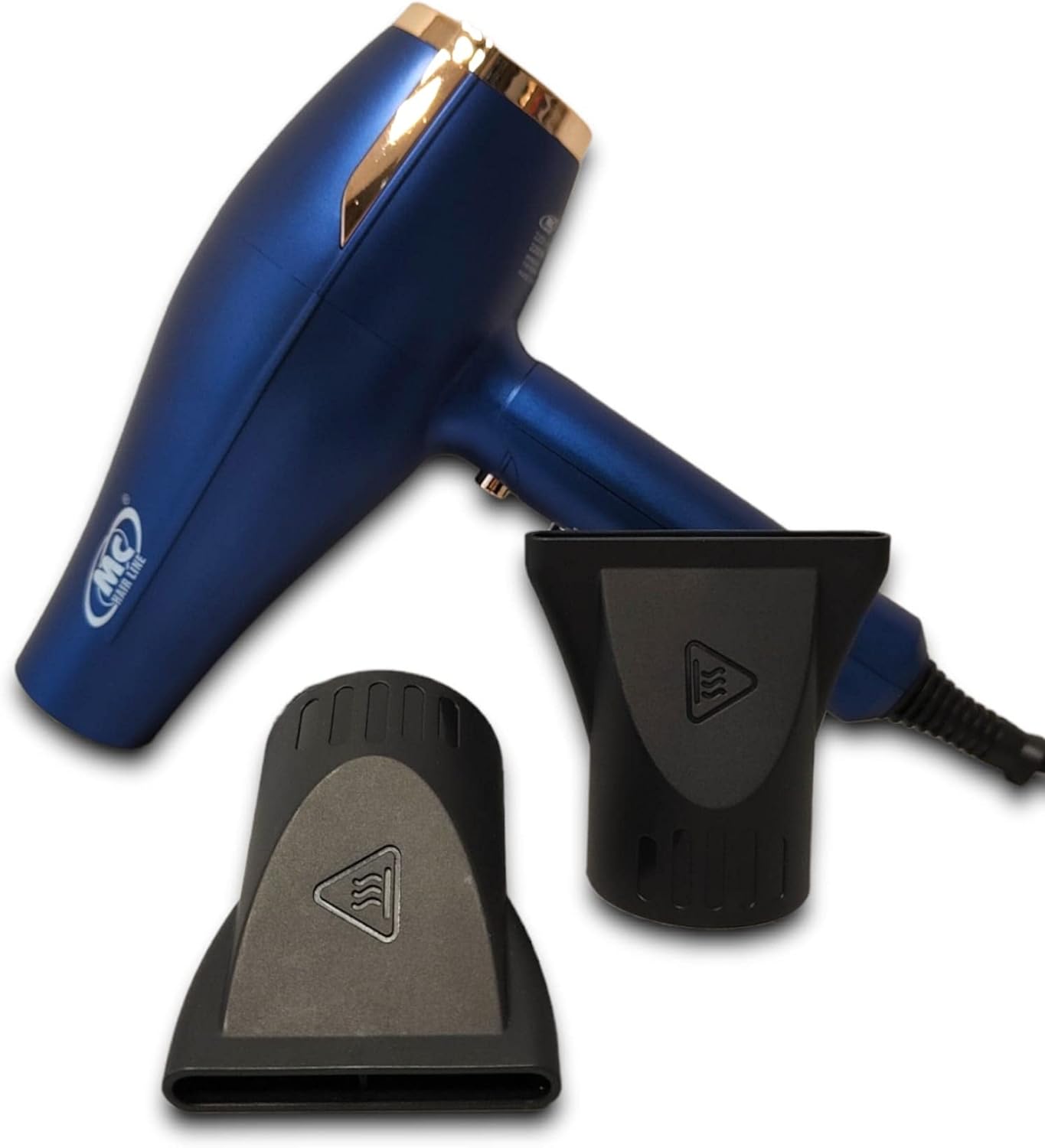 Sèche-Cheveux Mc HD-2600 Sèche-Cheveux Professionnel Moteur AC 2 Vitesses 3 Températures Puissance 2200W 2 Buses Incluses