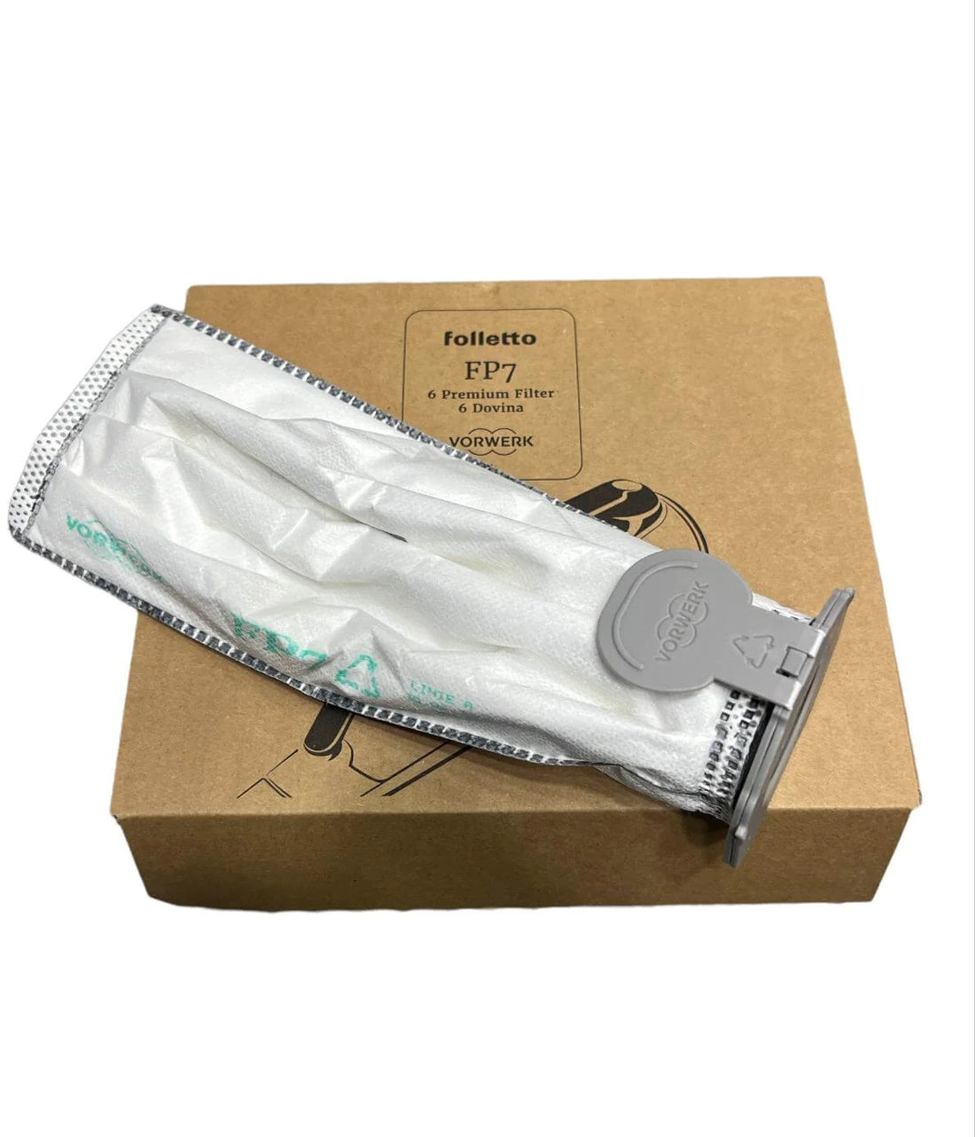 Original Vorwerk Filter Bags FP7 Premium for Folletto VK7
