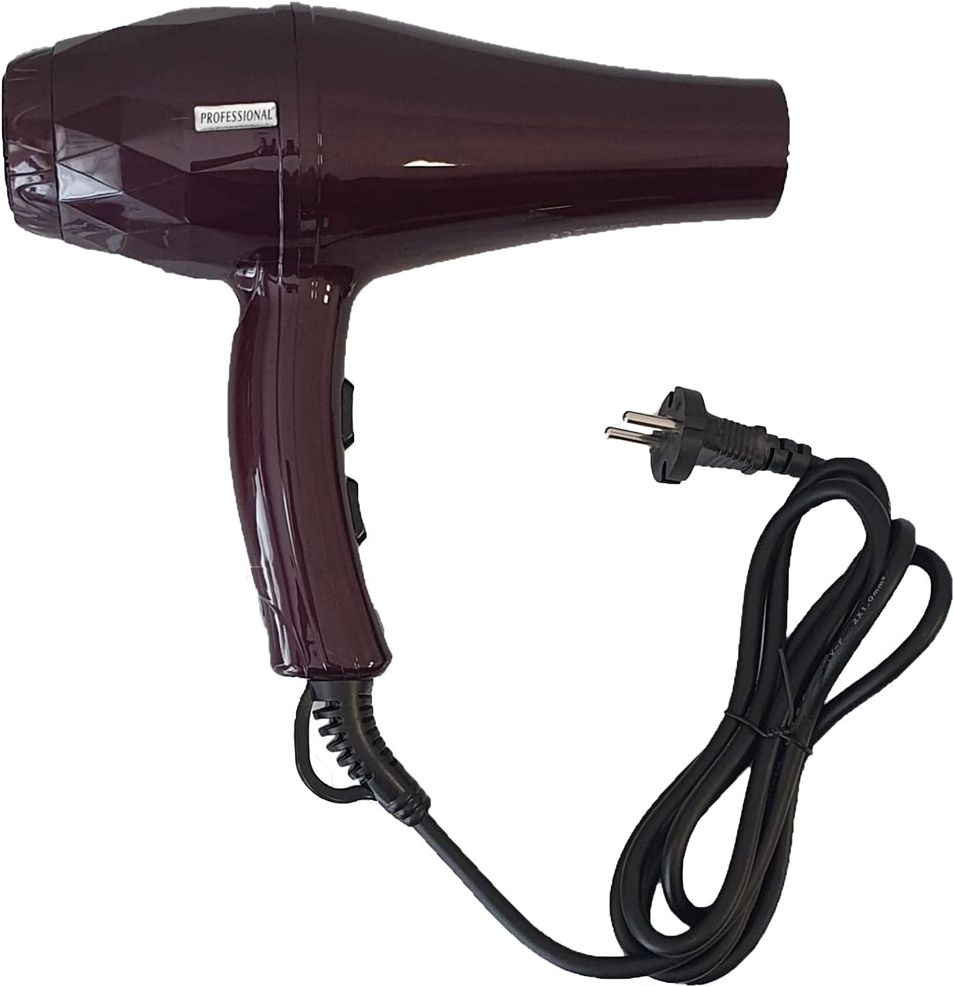 Sèche-Cheveux Mc Sèche-Cheveux Professionnel avec Moteur AC 2 Vitesses 2 Températures Puissance 2200W Diffuseur d'Ions 2 Buses Incluses