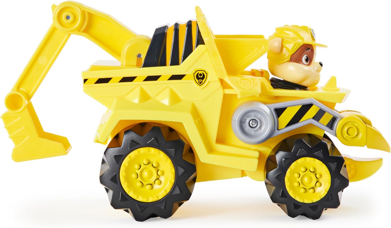 Paw Patrol  Veicolo Dino Rescue di Marshall  Bulldozer Motore a retrocarica  Personaggio Dinosauro Misterioso Inclusi  Giochi Bambini dai 3 Anni in su