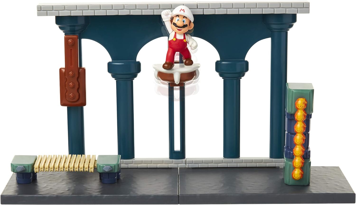 Nintendo Super Mario Playset Castello di Lava, con una figures da 6 cm e perfetto come regalo adatto a tutti i bambini e collezionisti dai 3 anni in su