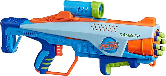 Nerf Elite Junior JR Rookie Pack, blaster facile da usare, 32 dardi Nerf Elite, 4 bersagli