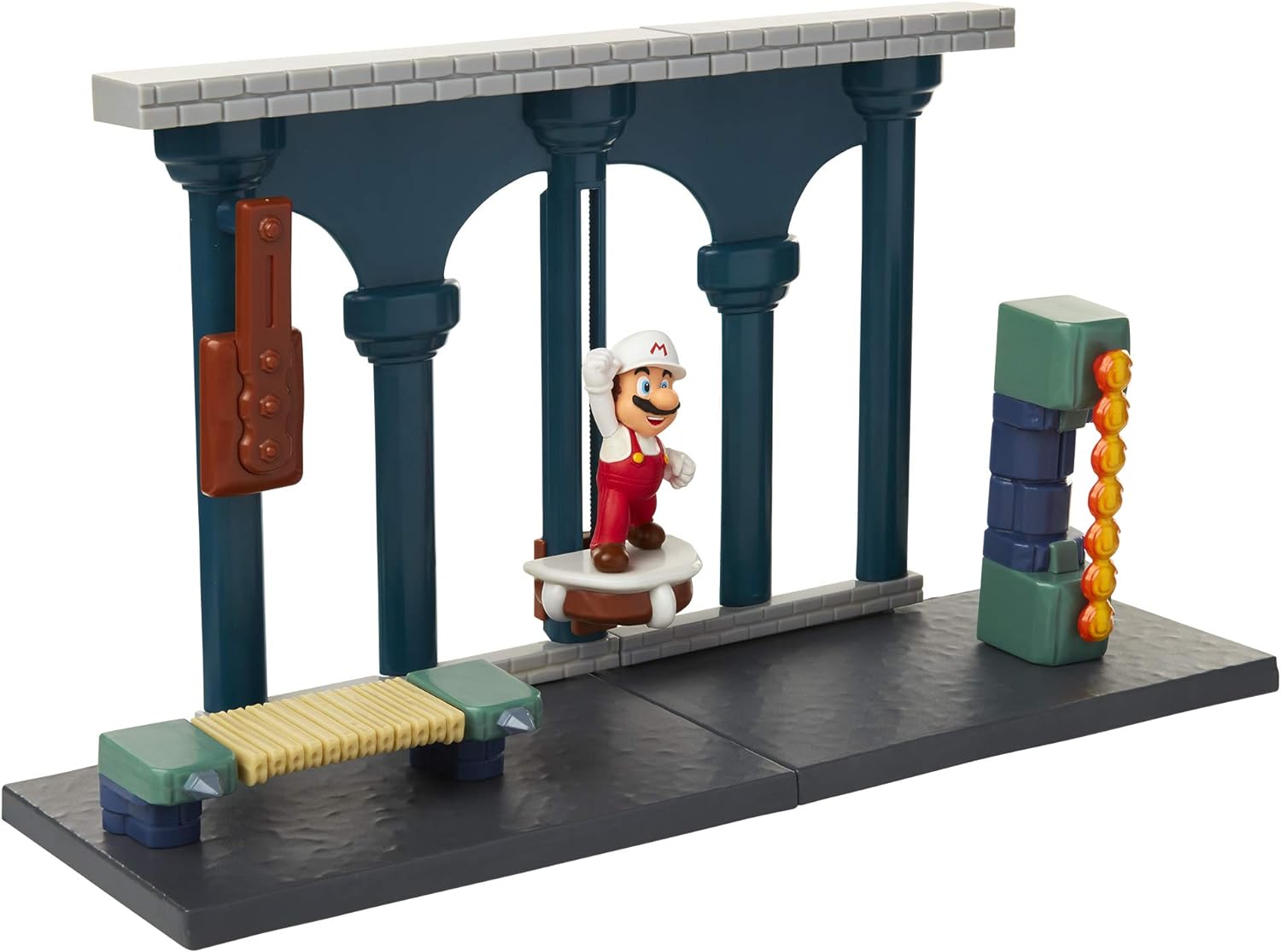 Nintendo Super Mario Playset Castello di Lava, con una figures da 6 cm e perfetto come regalo adatto a tutti i bambini e collezionisti dai 3 anni in su