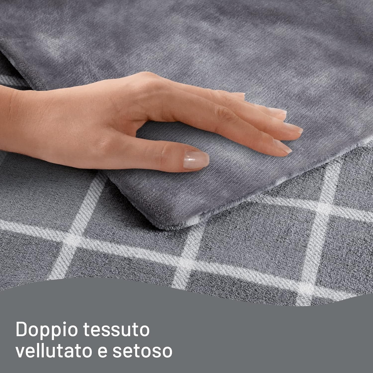 Imetec Plaid Adapto Velvet Square 150x95cm