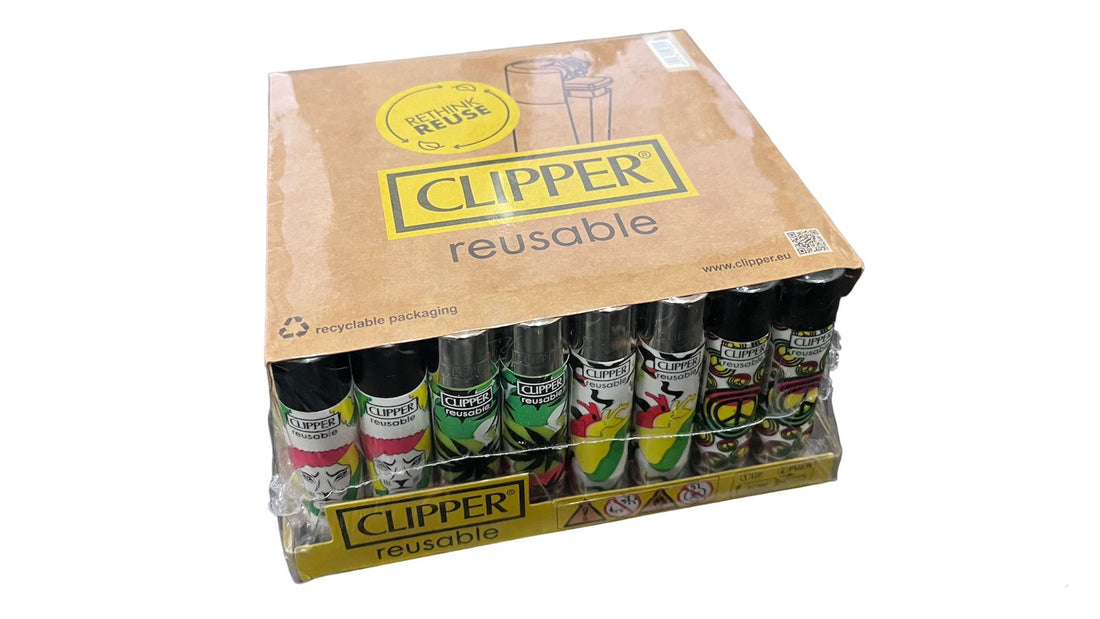 Clipper Box 48 Accendini Pack Maxi Large Grandi
