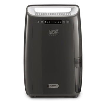 De'Longhi DEXD216F Tasciugo Deumidificatore per eliminare l'umidità, Asciugabiancheria, Doppio Sistema Filtrazione Aria, 16L/giorno, Display Digitale, Silenzioso, Maniglia e ruote, TIMER