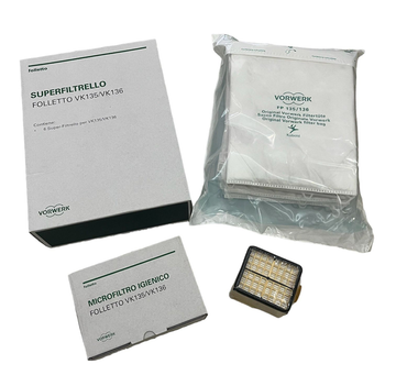Sacchetti Folletto VK 135 / 136 + Filtro HEPA (originali)