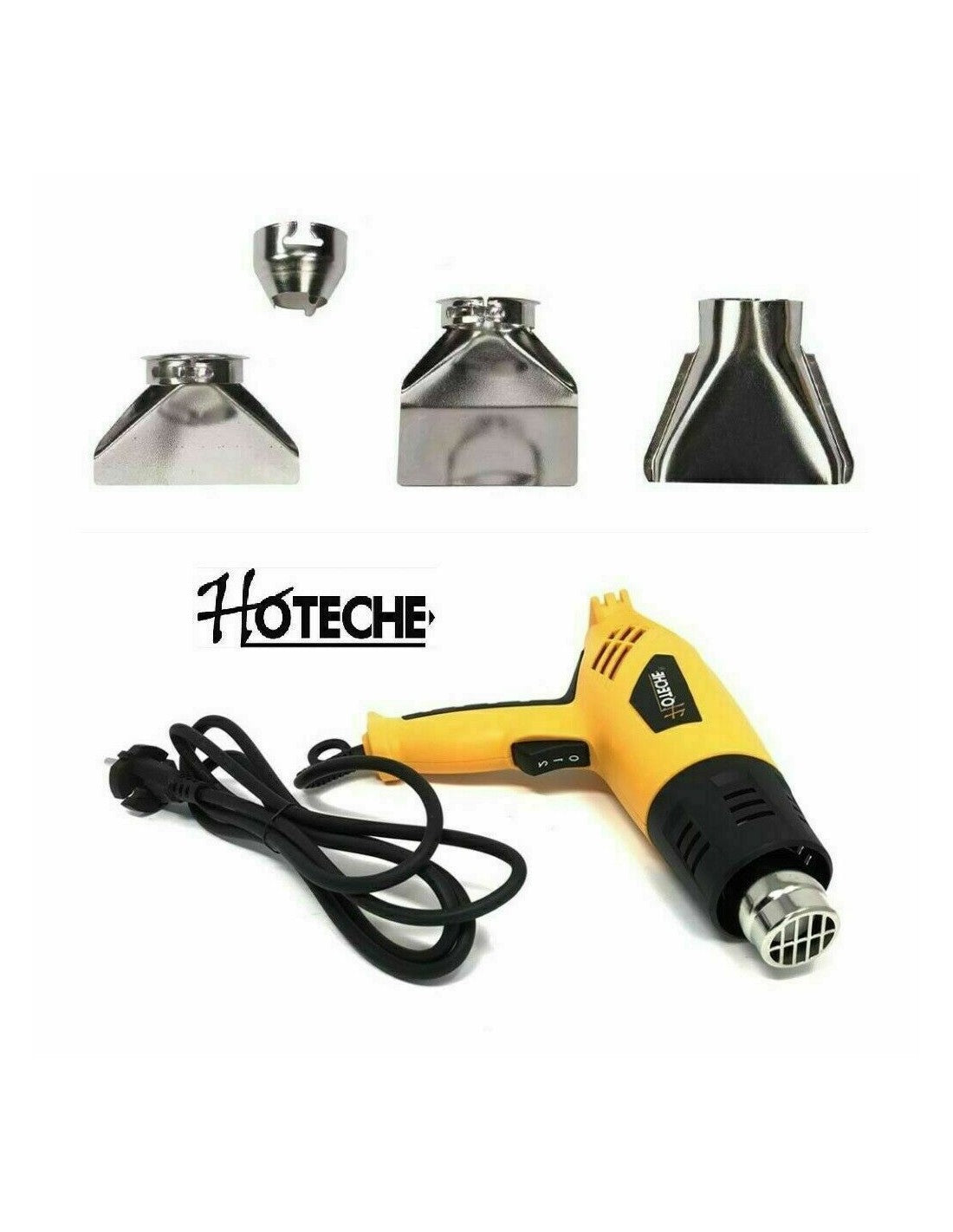 SVERNICIATORE PISTOLA TERMICA 1600W ARIA CALDA 300-550 GRADI 4 ACCESSORI