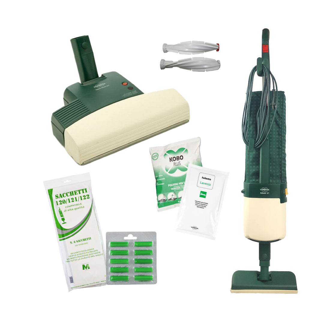 Combo Folletto VK 121 + Battitappeto ET340 (ricondizionato)
